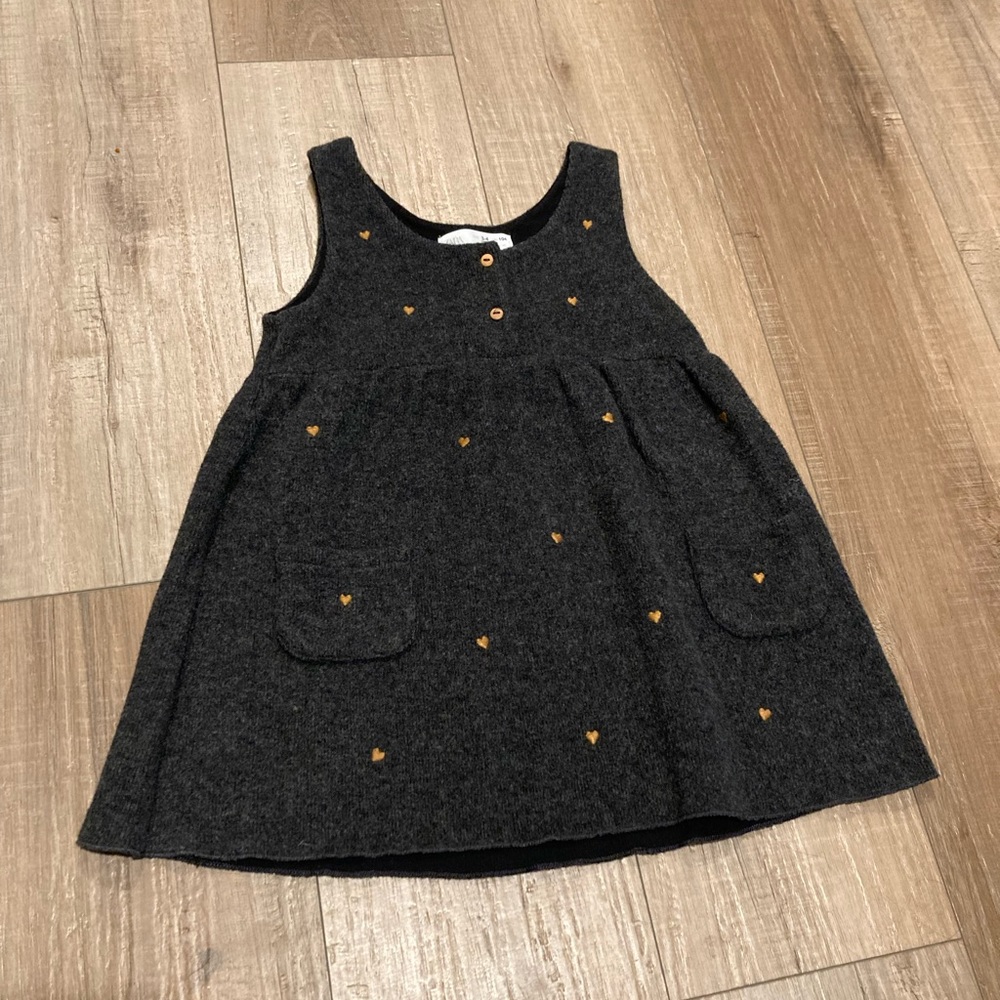 Zara Kids Heart Sleeveless Dress 3-4